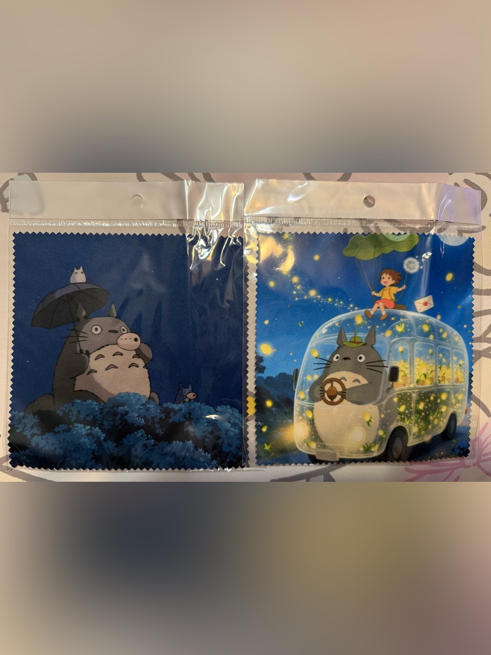 🆕 Totoro Microfiber Cleaning Cloth Set